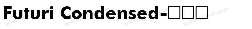 Futuri Condensed字体转换